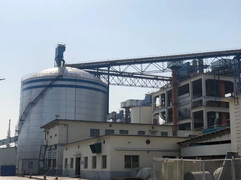 Проект стальных силосов для сверхтонкой золы ООО Биньчжоу Шаньшуй Цемент (2)